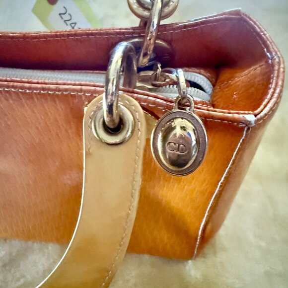 VTG ~ DIOR Patent Leather Monogram Lady Bag - Picture 11 of 14